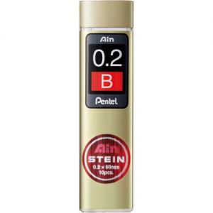 Grafity do ołówków automatycznych Pentel AinStein B 0.2mm, 10szt